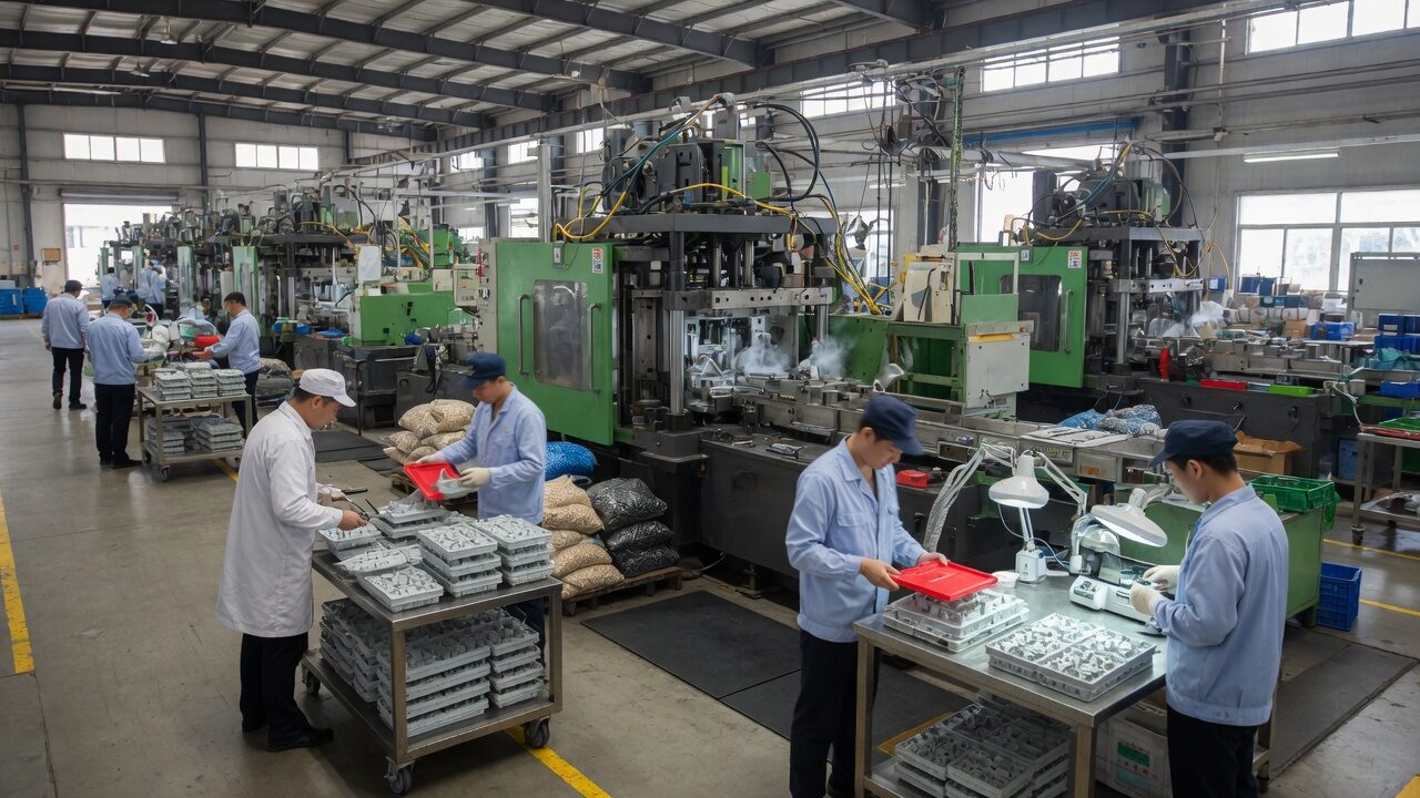 Coordination team on the factory floor