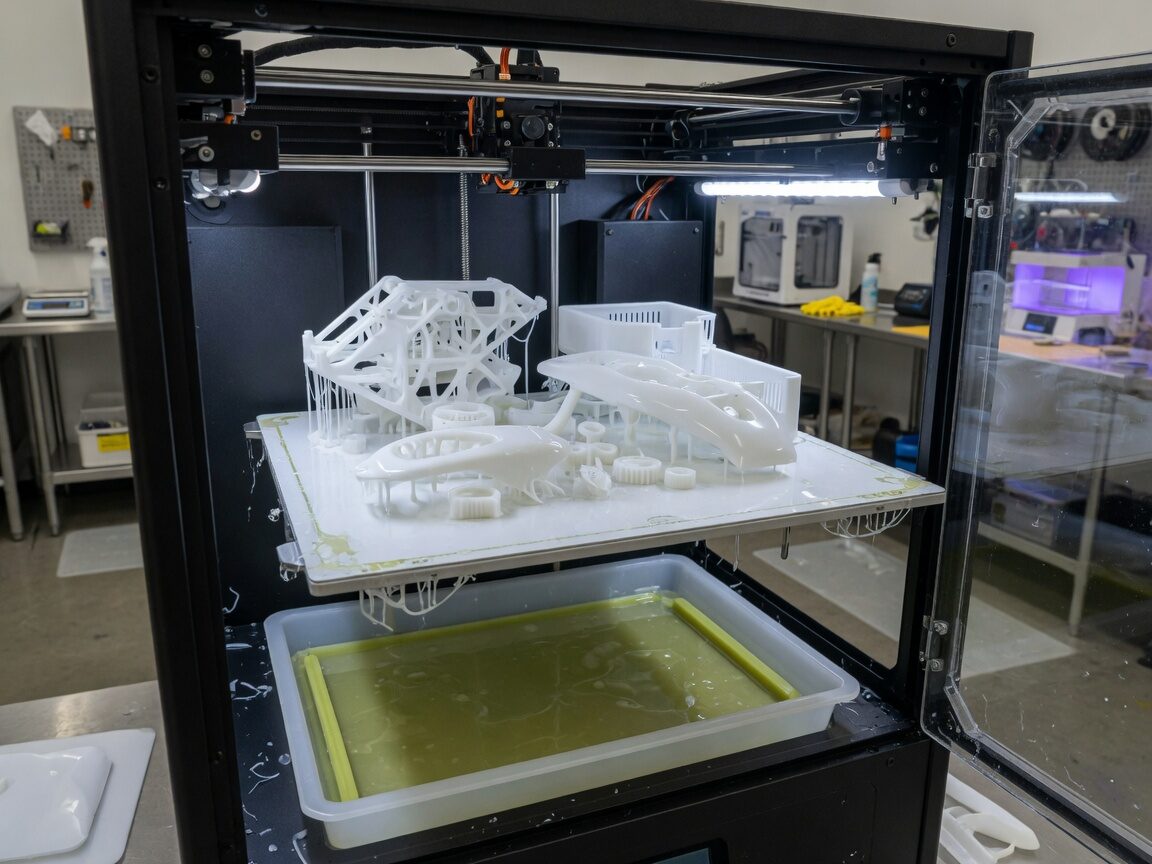 3D printing build chamber and parts